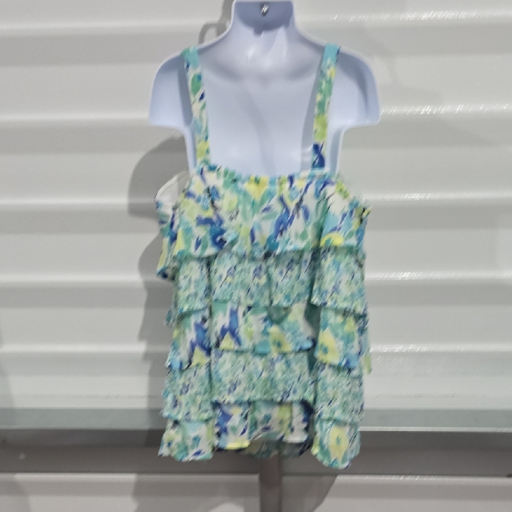 Justice Floral‎ Ruffle Tank Top - Picture 6 of 11